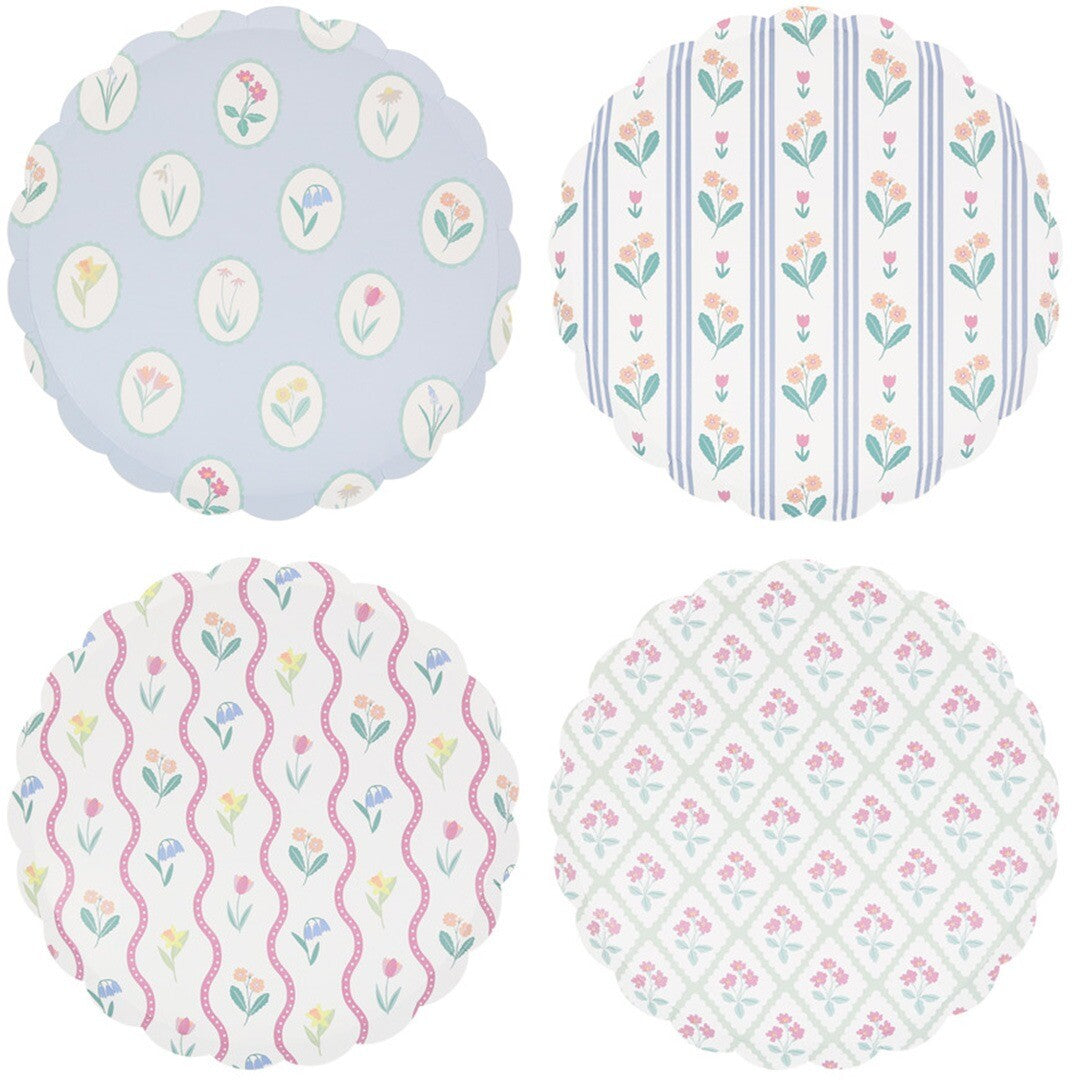 Meri meri bordjes bloomsbury - large - 8st