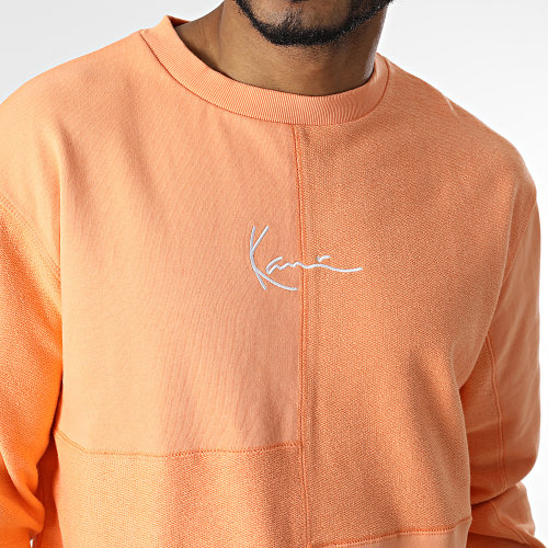 Sweat Crewneck Small Signature Block Saumon