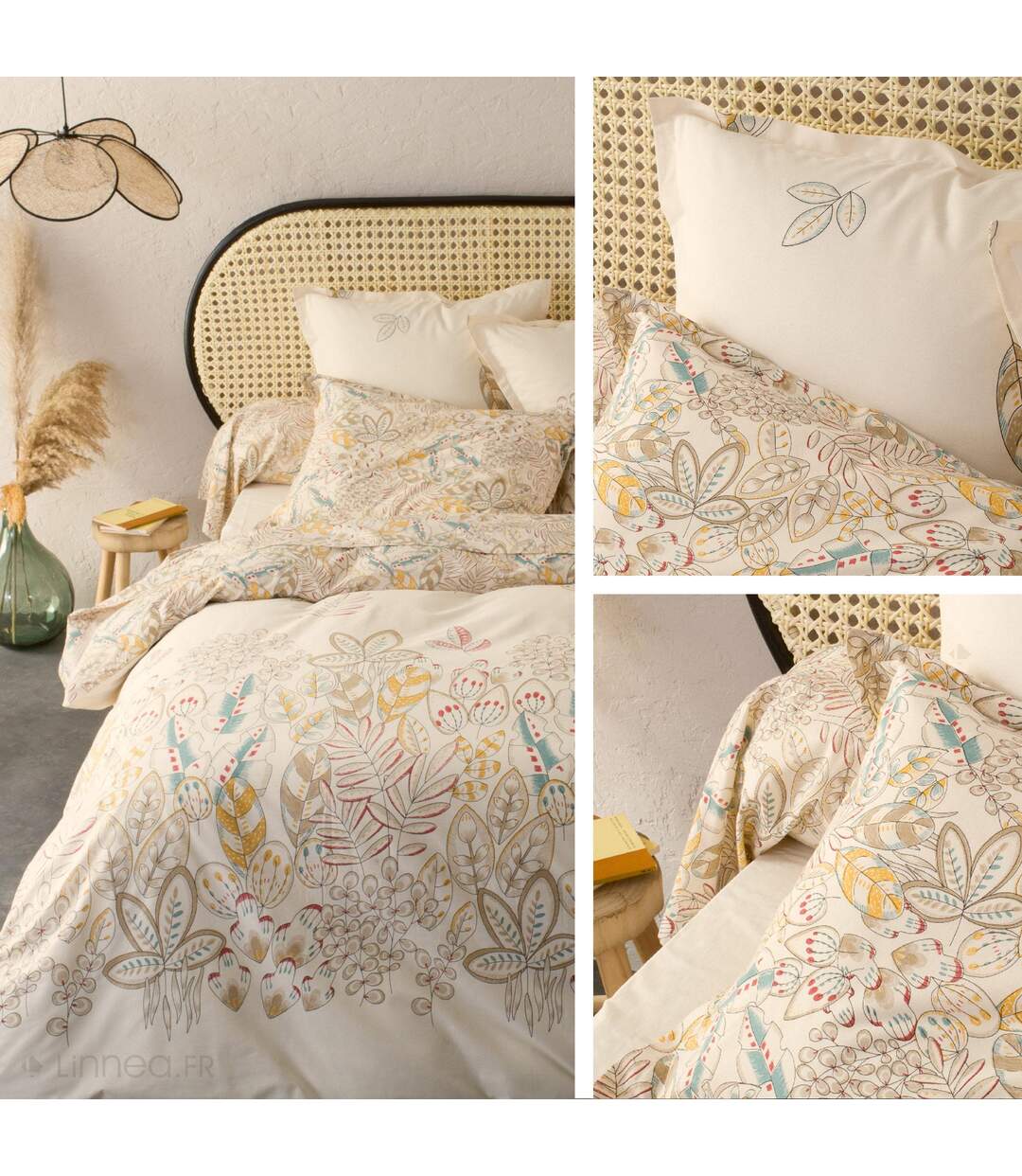 Drap plat 280x310 cm coton OKY écru Naturel