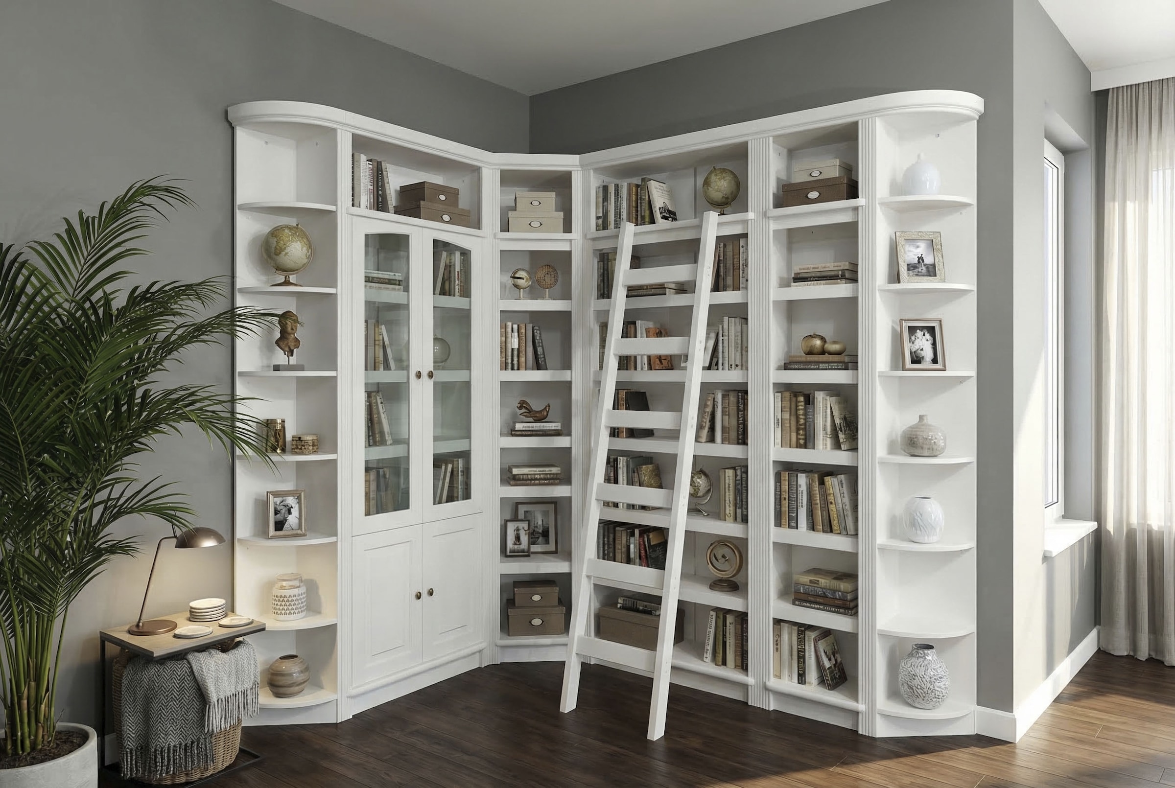 GOODproduct Leiterregal »Soeren Leiter B/T/H: 40/1,8/190 cm, massive Kiefer, FSC®-zertifiziert« passend für Regal Soeren Höhe 220 cm, funktionales Design