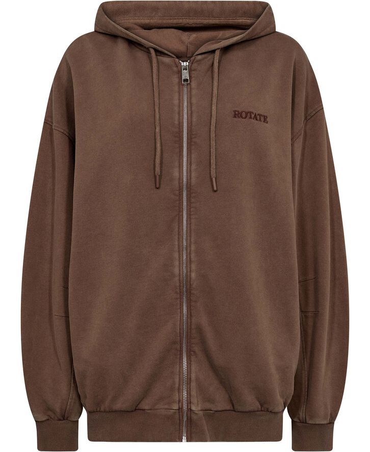 ROTATE Birger Christensen OVERSIZED SWEAT HOODIE Mustang