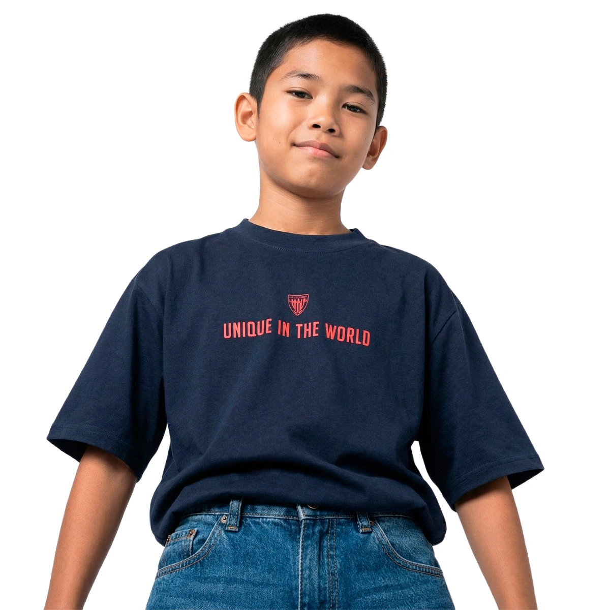 T-Shirt ATH Bilbao Harrobi Emblema Criança