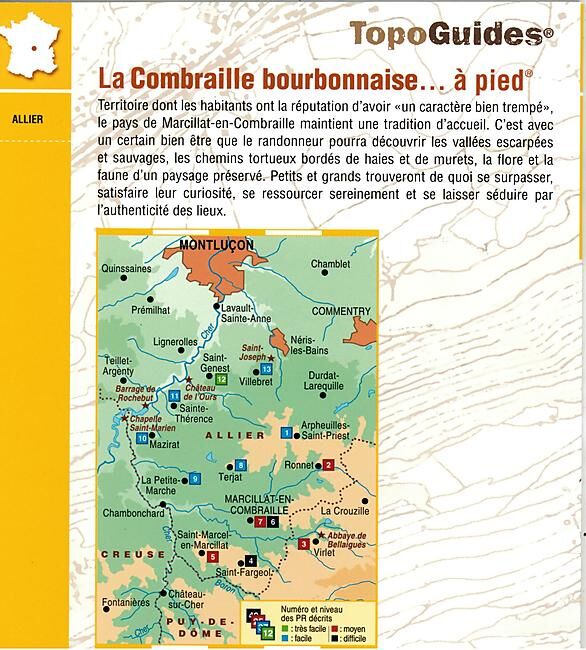 FFRP - P034 LA COMBRAILLE BOURBONNAISE A PIED FFRP