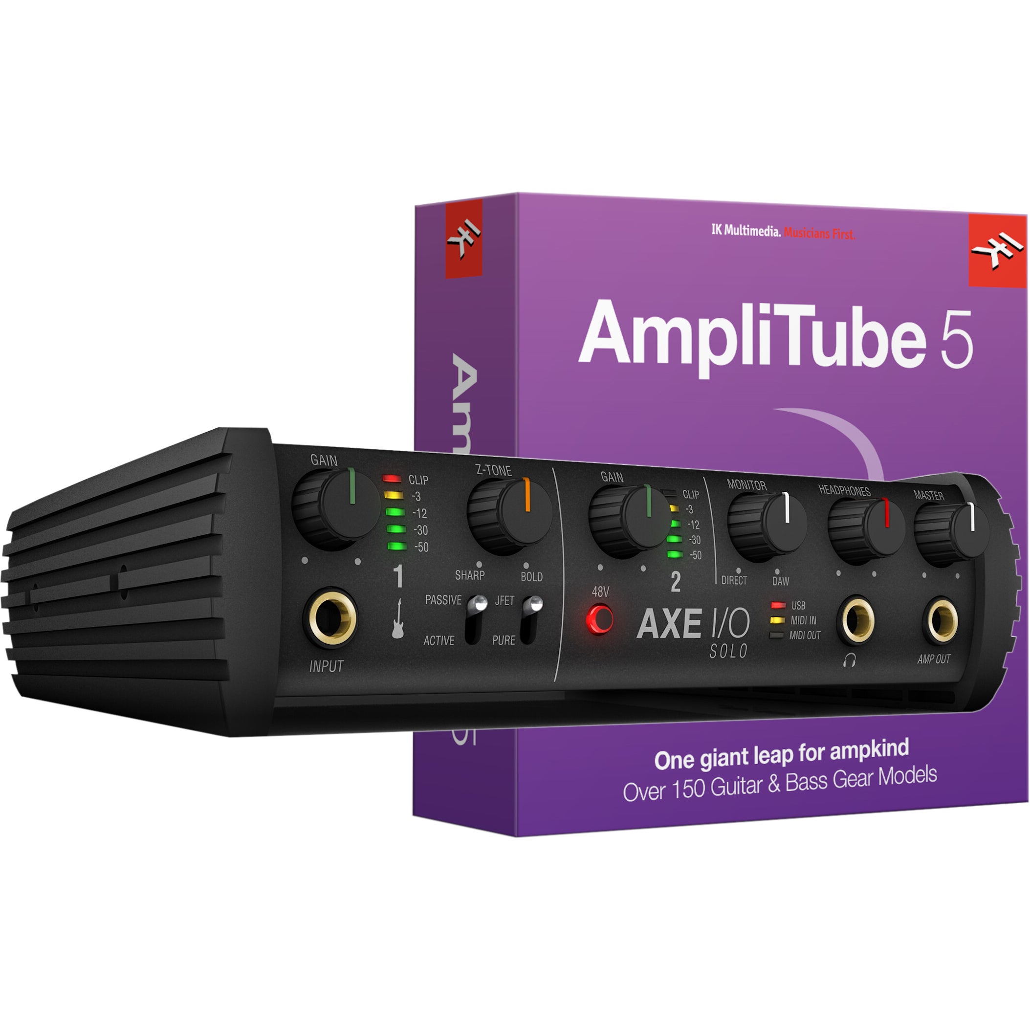 IK Multimedia Axe I/O Solo met Amplitube 5 bundel