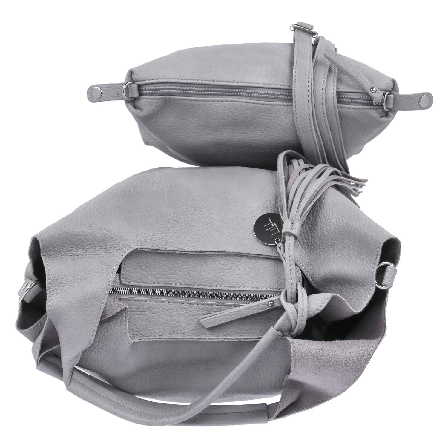 Fräulein Frida Bucket Bag - lightgrey