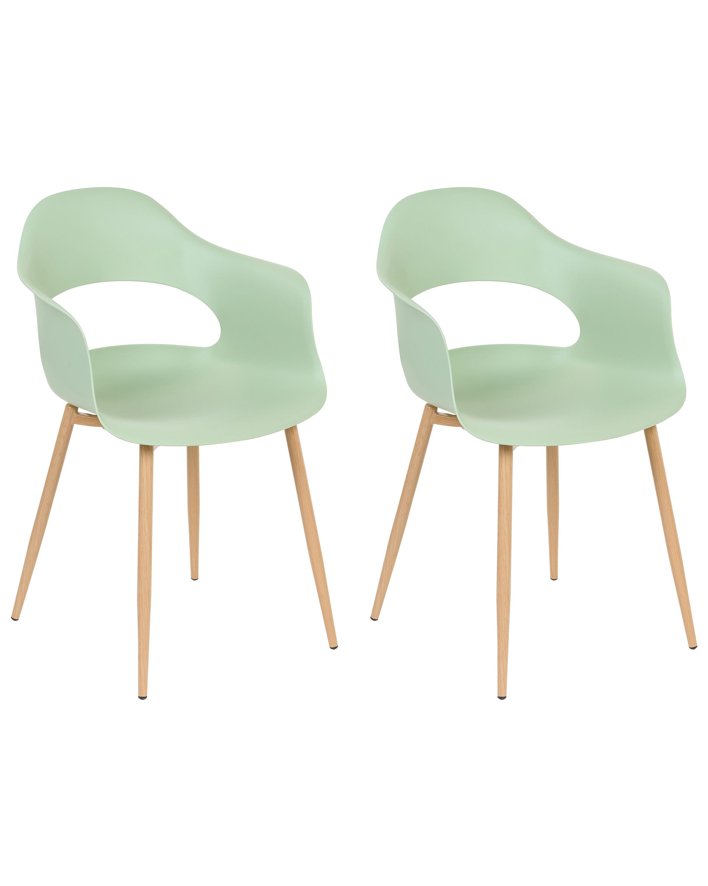 Set van 2 eetkamerstoelen UTICA Lichtgroen