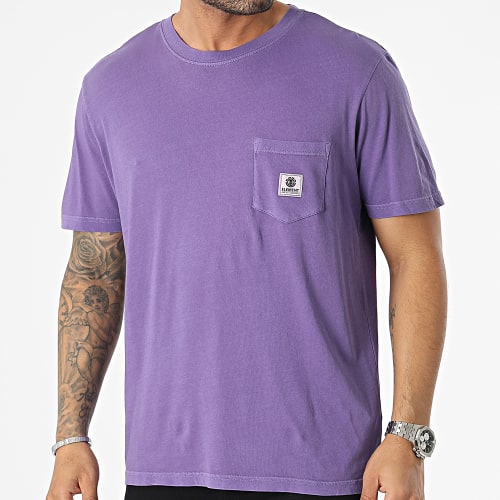 Tee Shirt Poche Basic Violet