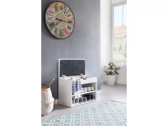 Banc de Rangement à Chaussure Entrée 60x40x30 cm Étagère a Chaussures