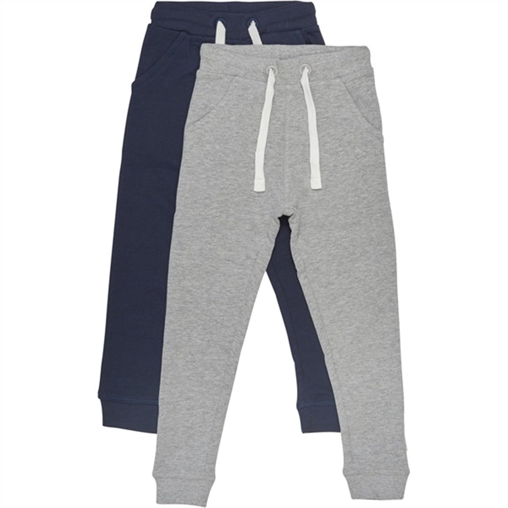 Køb Minymo Dark Navy Sweatpants Basis 36 2-pak NOOS