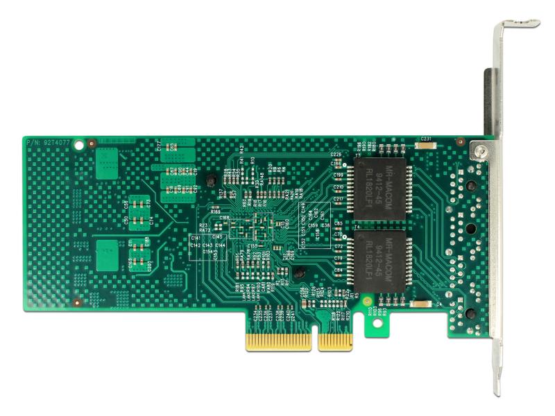 Delock Netzwerkkarte 4x1Gbps, PCI-Express x4, Intel i350 Ch Delock PCI Express Karte zu 4 x Gigabit LAN