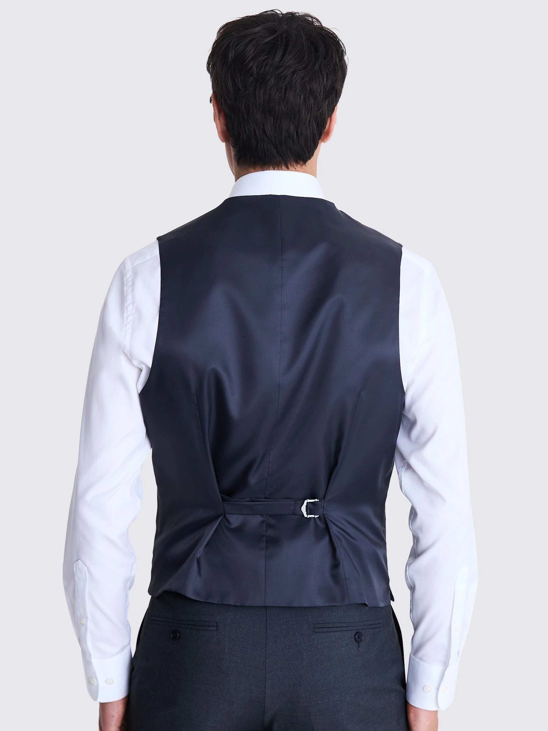 Antraciet - MOSS Tailored Fit Stretch Waistcoat