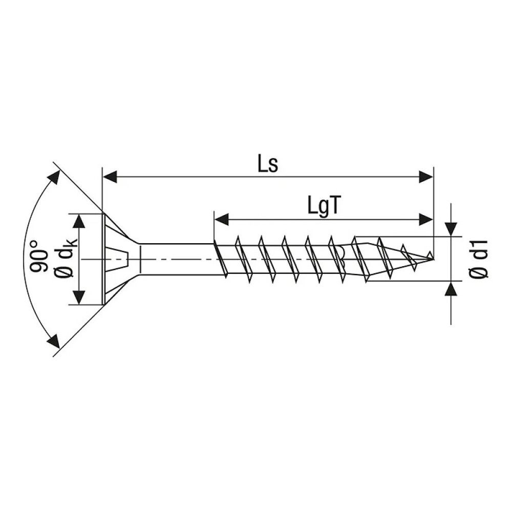 UNIVERSALSKRUE SPAX RUSTFRI A2 4X40MM 125 STK