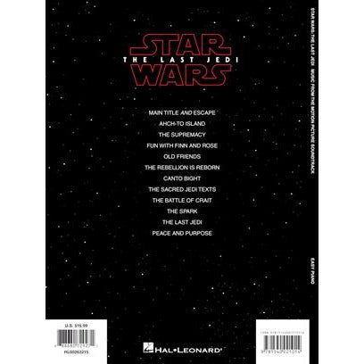 Hal Leonard Easy Piano songbook Star Wars: The Last Jedi