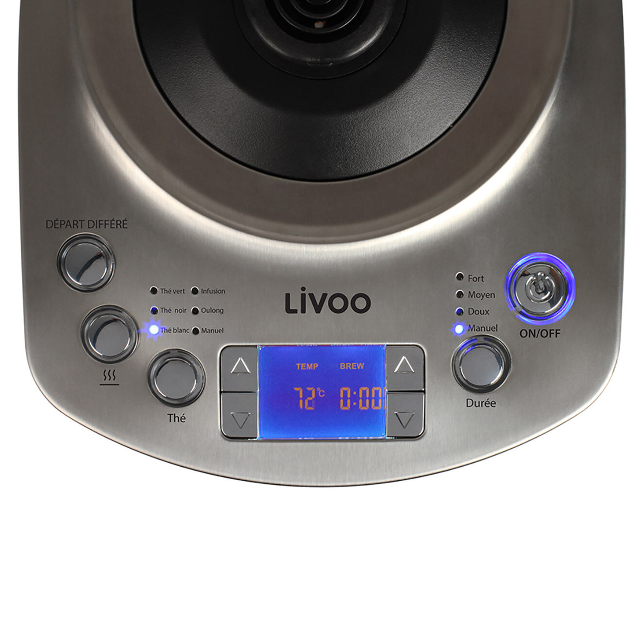 Livoo Bouilloire  théière automatique gris