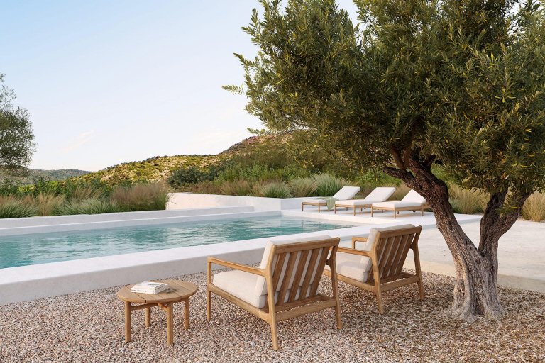 Ethnicraft Jack outdoor fauteuil teak mokka