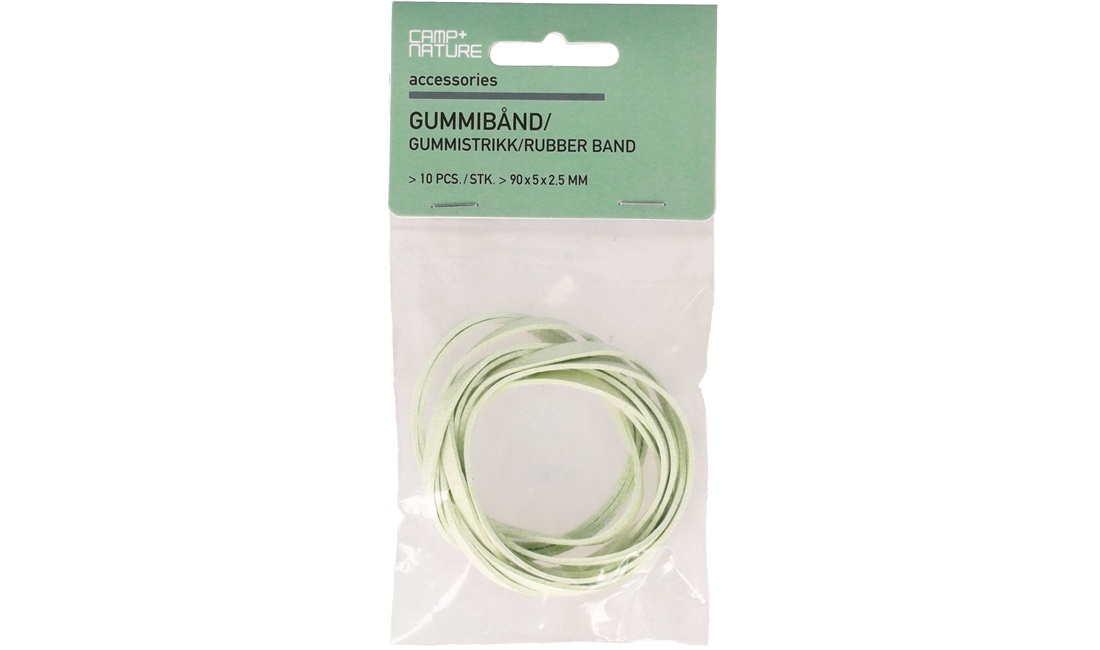 Gummibånd 10 stk: 80 x 5 x 3 mm