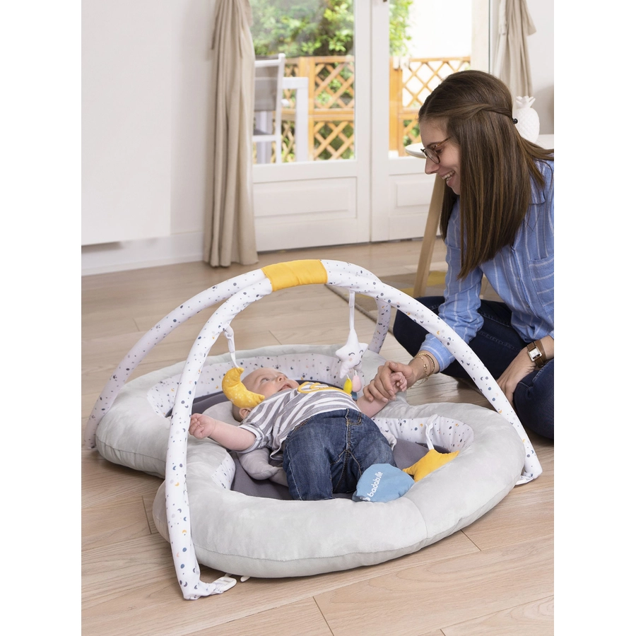 badabulle Krabbeldecke mit Spielbogen Moonlight