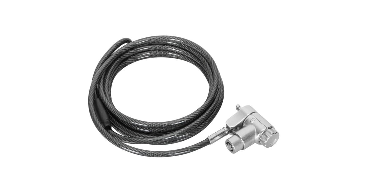 TargusDEFCON Ultimate Universal Keyed Cable Lock with Slimline Adaptable Lock Head diefstalbeveiliging  (Zilver)