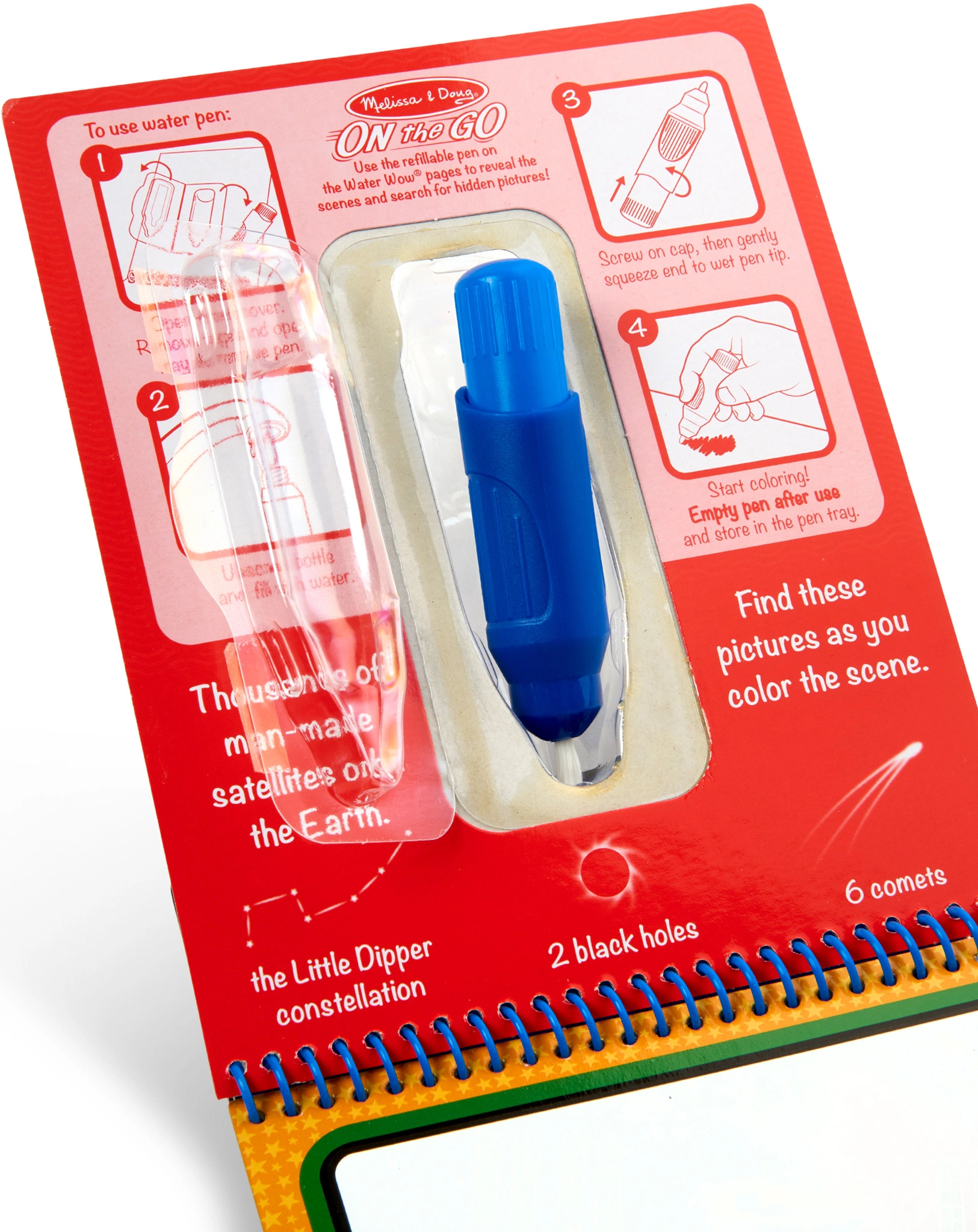 Malblock WATER WOW! - WELTRAUM mit Stift