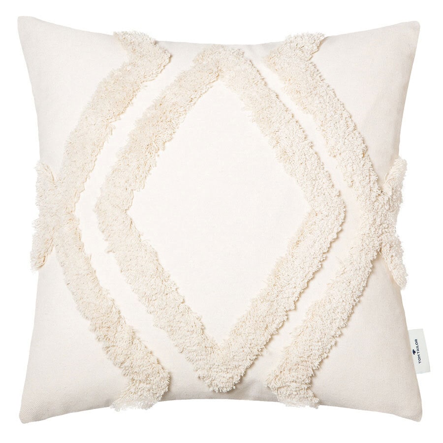 TOM TAILOR Kissenhülle T-FLUFFY R 45 x 45 cm natur