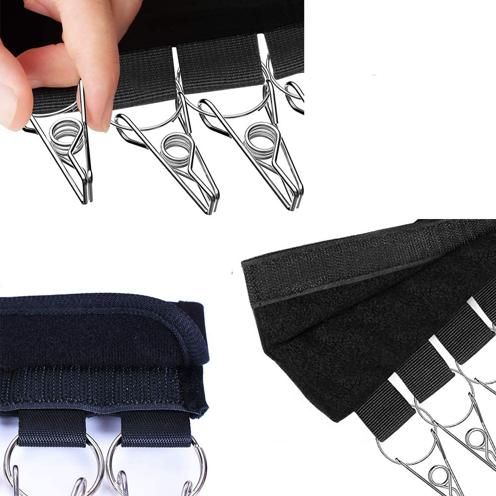 10in1 Multifunktions Kleiderhaken Hut / Socken Organizer Kappen Aufhänger - Schwarz