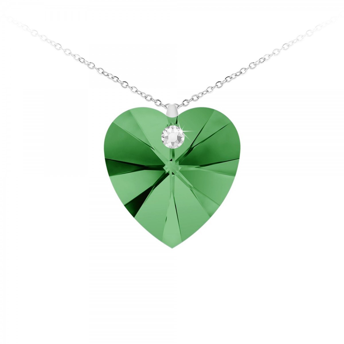 Collier coeur SC Crystal orné de Cristaux scintillants