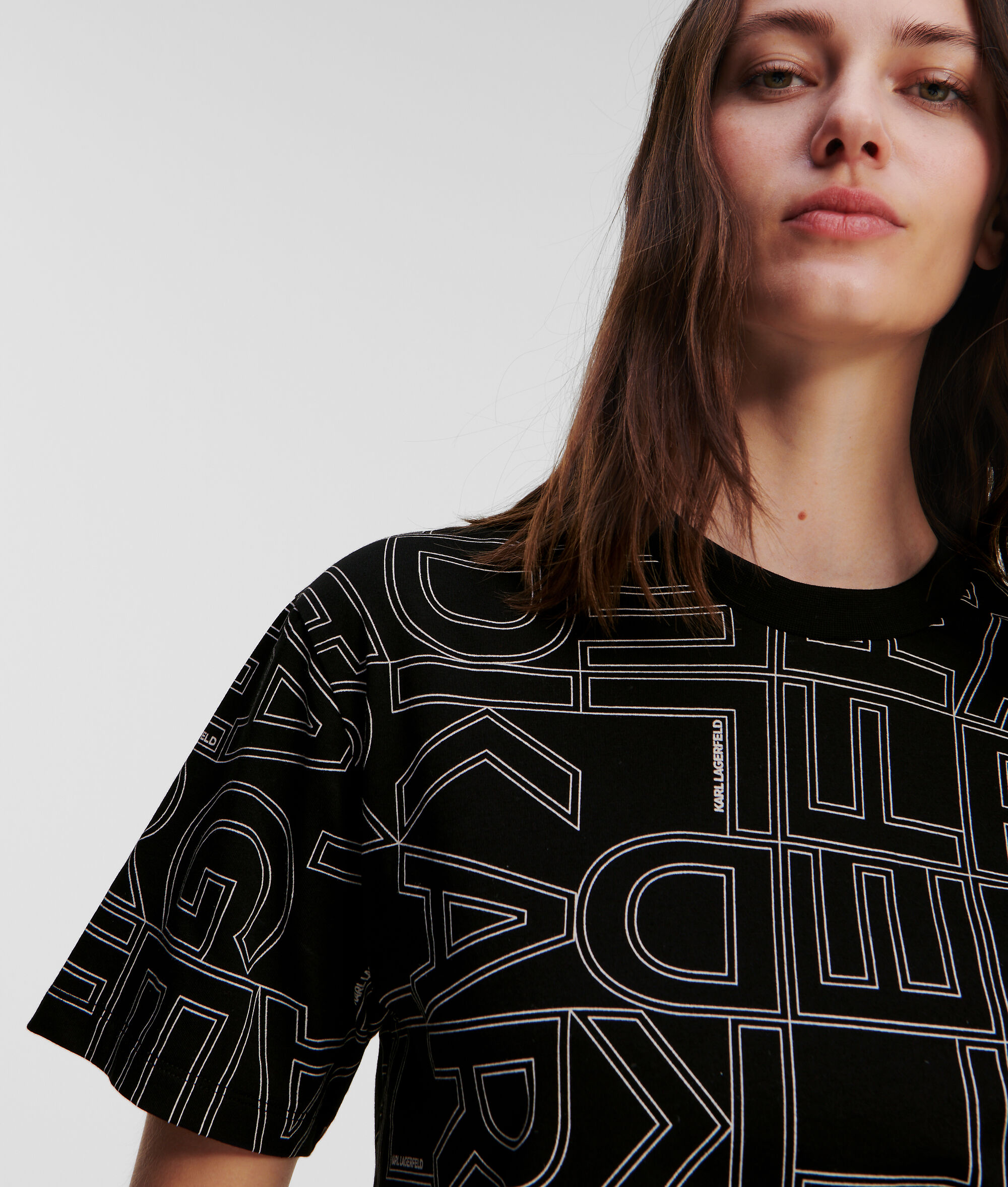 T-SHIRT AVEC LOGO KARL FAÇON ALL-OVER
