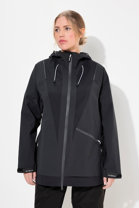 Funktionsjacke, wasserdicht, 2-Wege-Zipper, Reflektor