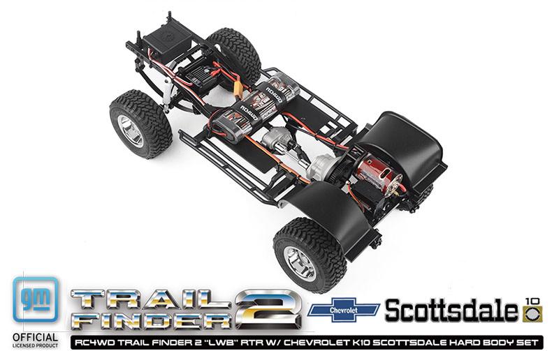 Scale Crawler Trail Finder 2 LWB Chevy K10 Schwarz RTR, 1:10<br>Scale Chevrolet K10 Scottsdale Pick-up Off-Road Modell