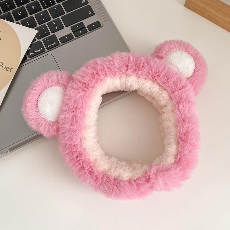 Karnemelk - Bear Chenille Gezichtsreiniger Hoofdband