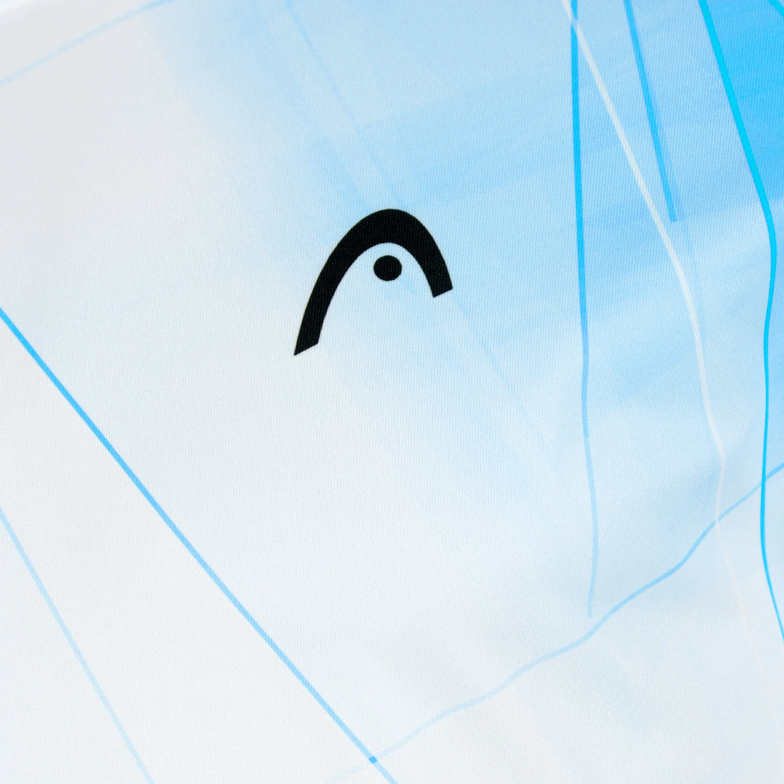 HEAD Topspin T-shirt Hommes - Blanc , Bleu Clair