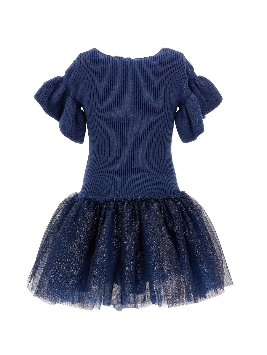 Monnalisa Knitted Glitter Dress