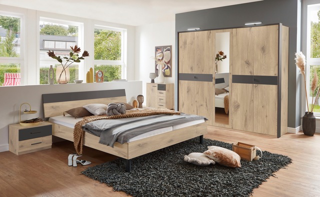 Wimex Futonbett »Budapest« Inklusive zweifarbiges Kopfteil, Liegefläche 180x200cm
