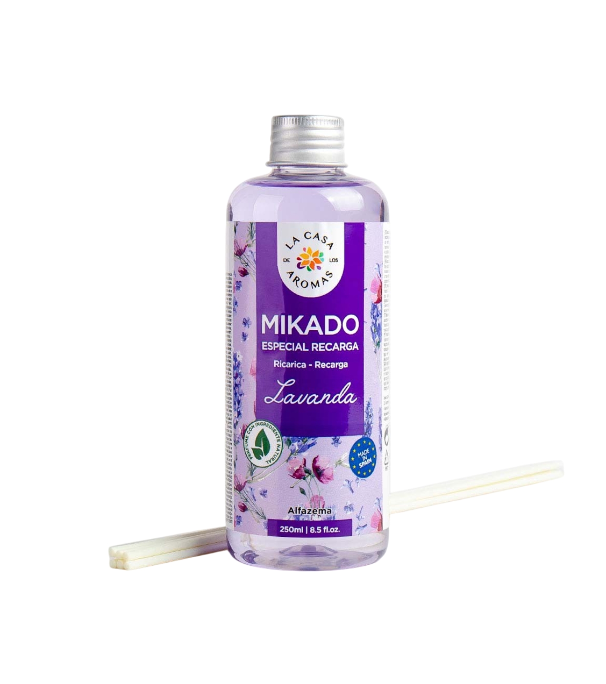La Casa de los Aromas - Refil de ambientador Mikado 250ml - Lavanda
