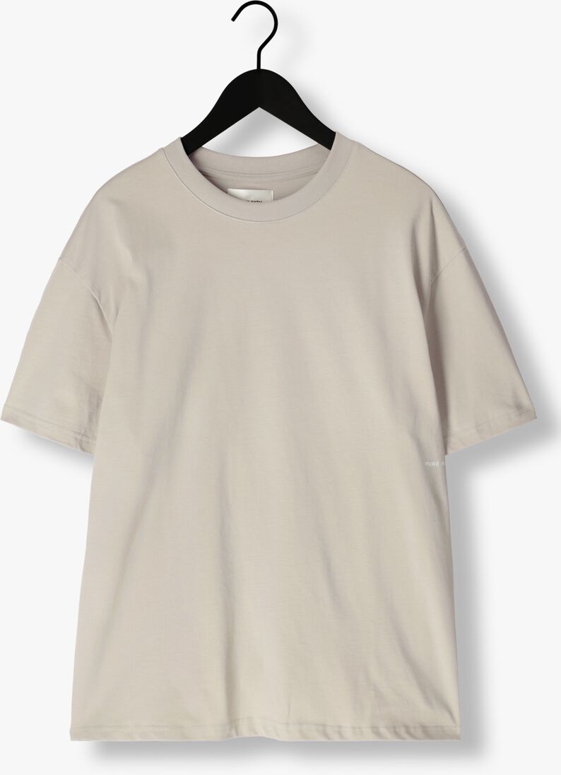 PURE PATH zand pure path t-shirt tshirt with back print and small frontprint