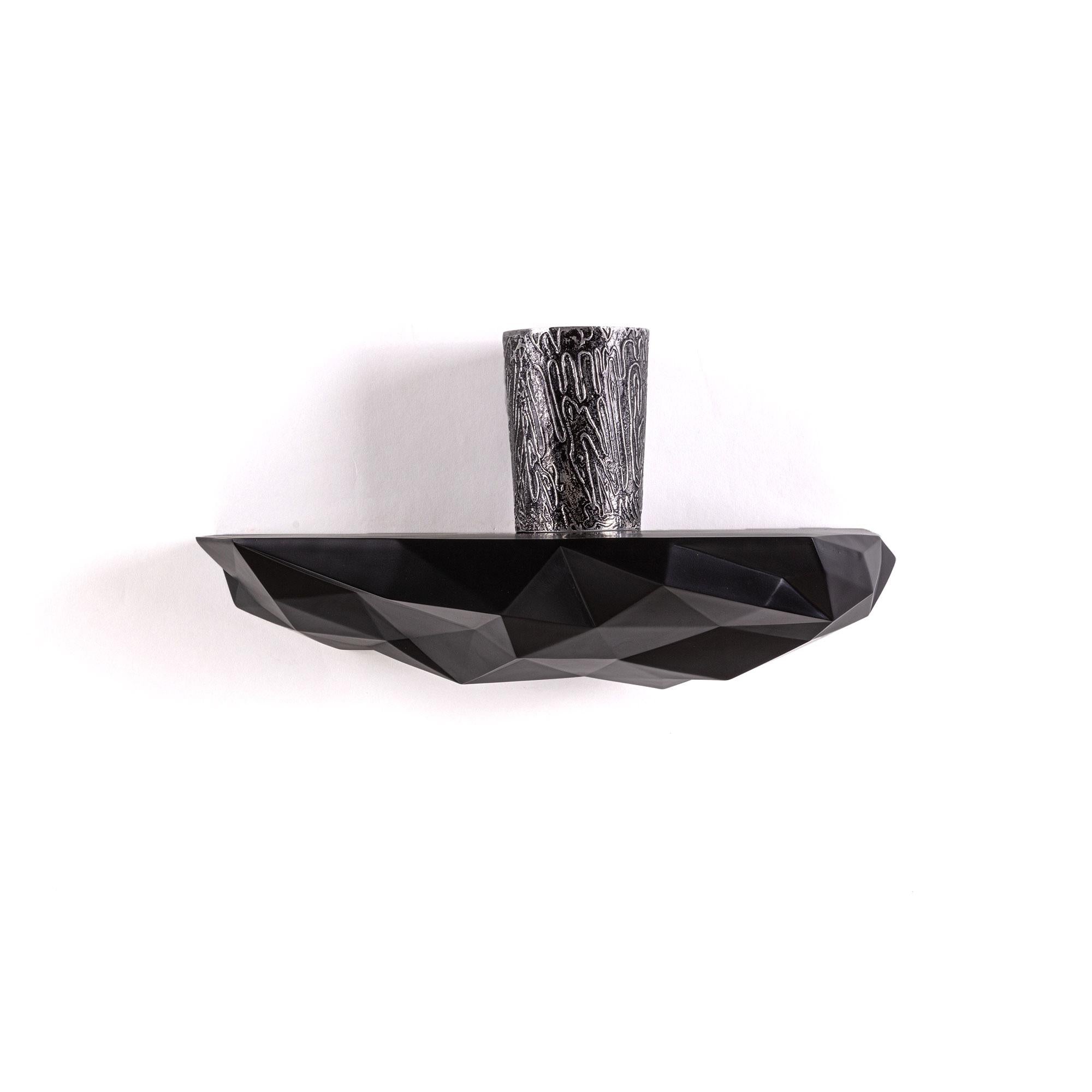 Space Rock wandplank medium wit