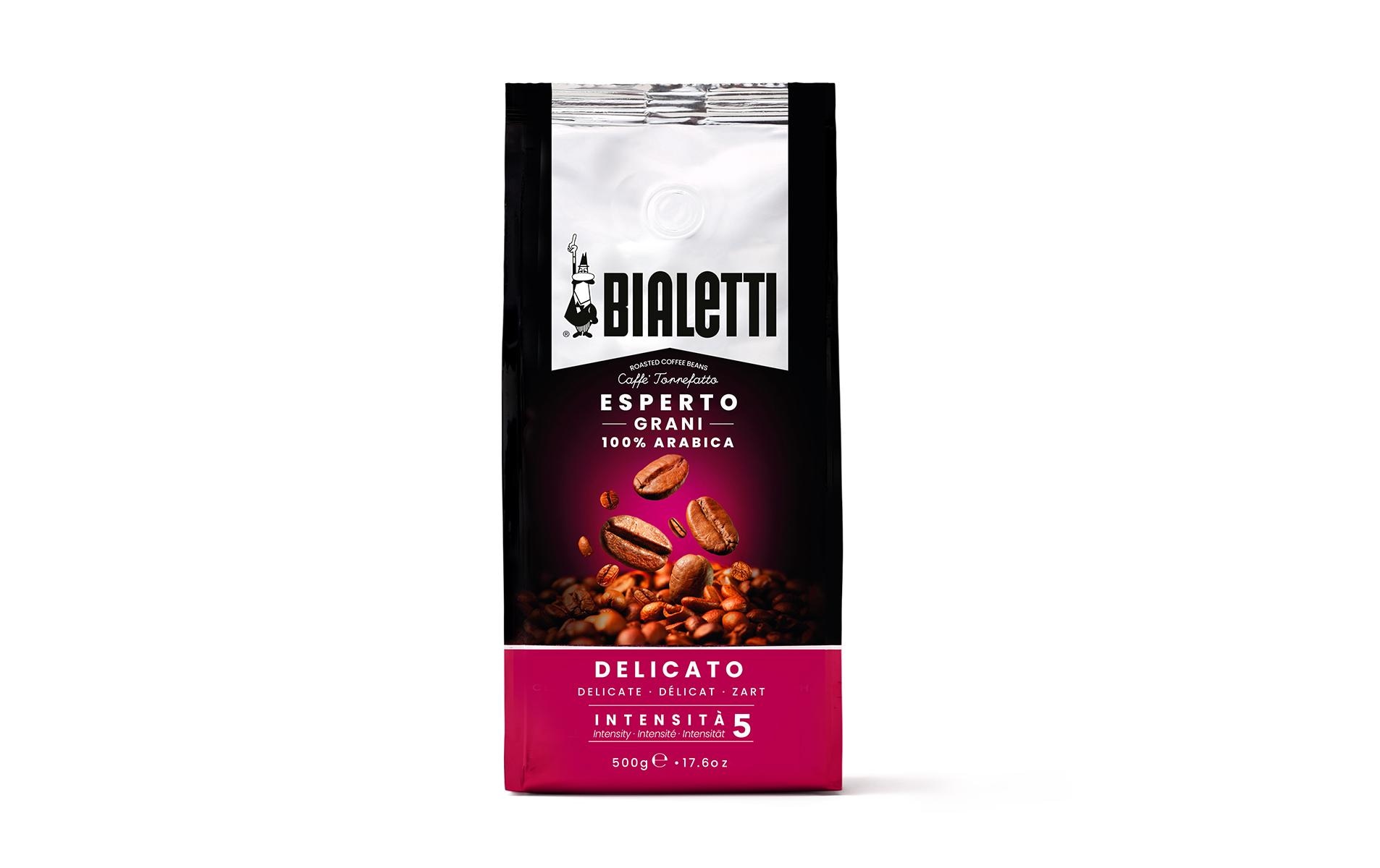 Kaffeebohnen Delicato 500 gHochwertiger, in Italien gerösteter Bohnenkaffee