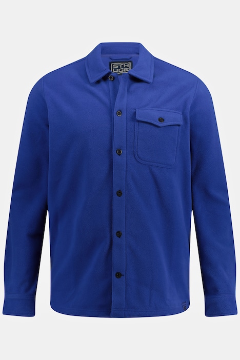 STHUGE Overshirt, Fleece, Langarm, Kentkragen, bis 8 XL