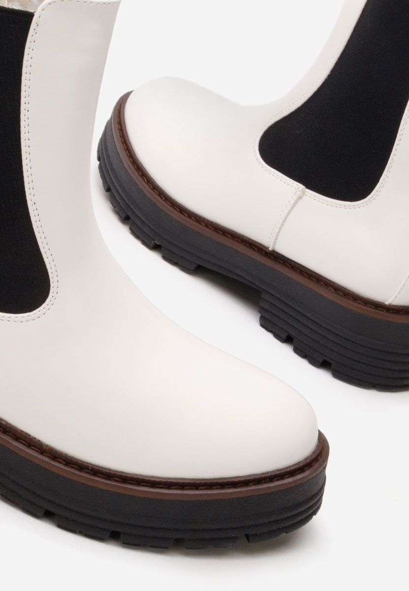 Bottines femme blanches Cloraya