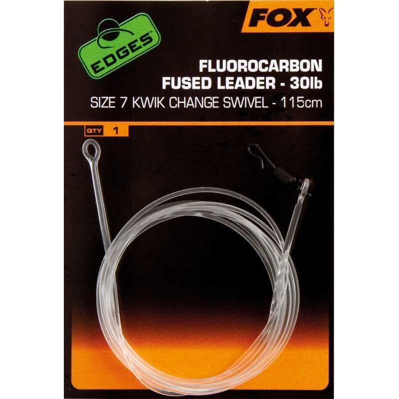 Tete De Ligne Fox Edges Fluorocarbon Fused Leaders Kwik Change