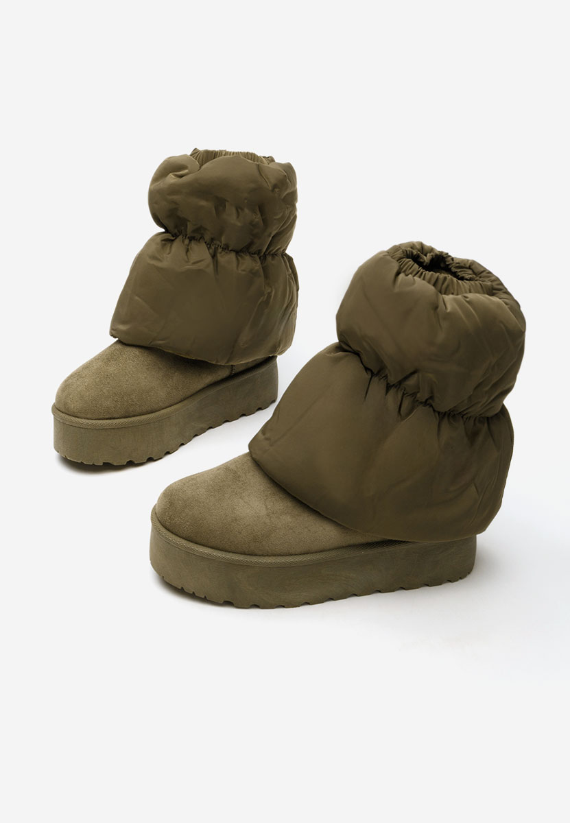 Bottes à plateforme vert Aydena