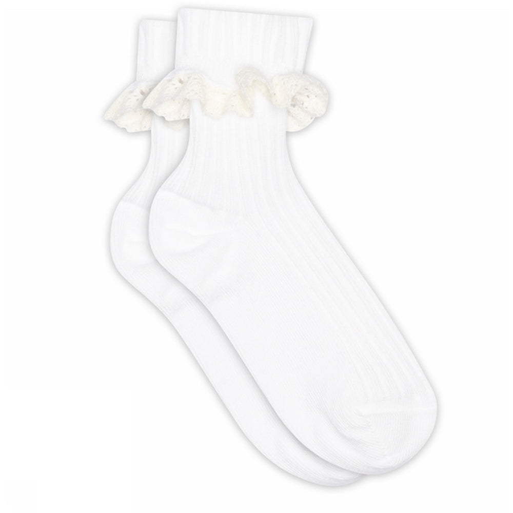 Køb Mp Danmark White Julia Strømper - Lace