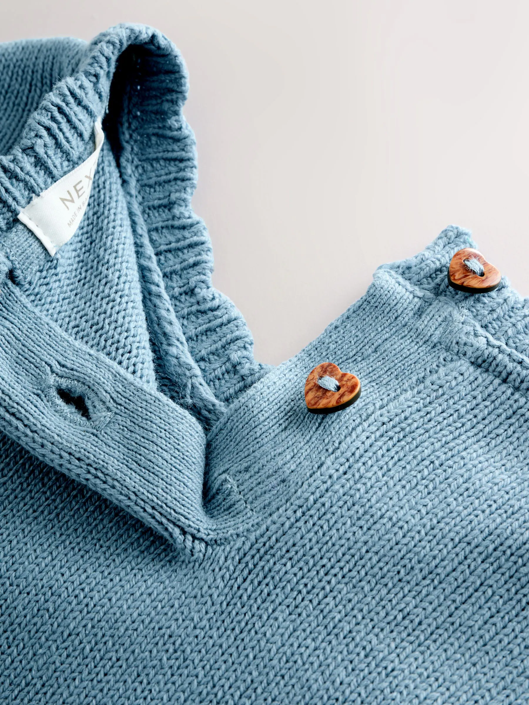 Blauw - Set van geborduurde trui-jurk en maillot (3mnd-7jr)