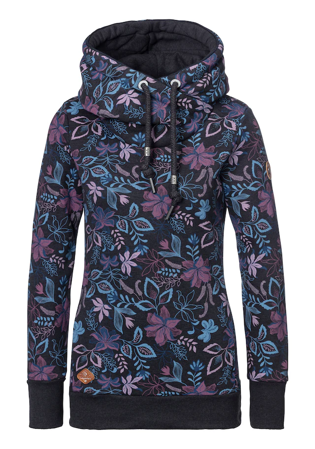 Ragwear Kapuzensweatshirt »GRIPY FLOWERS O«, Hoodie mit floralem All Over-Druck