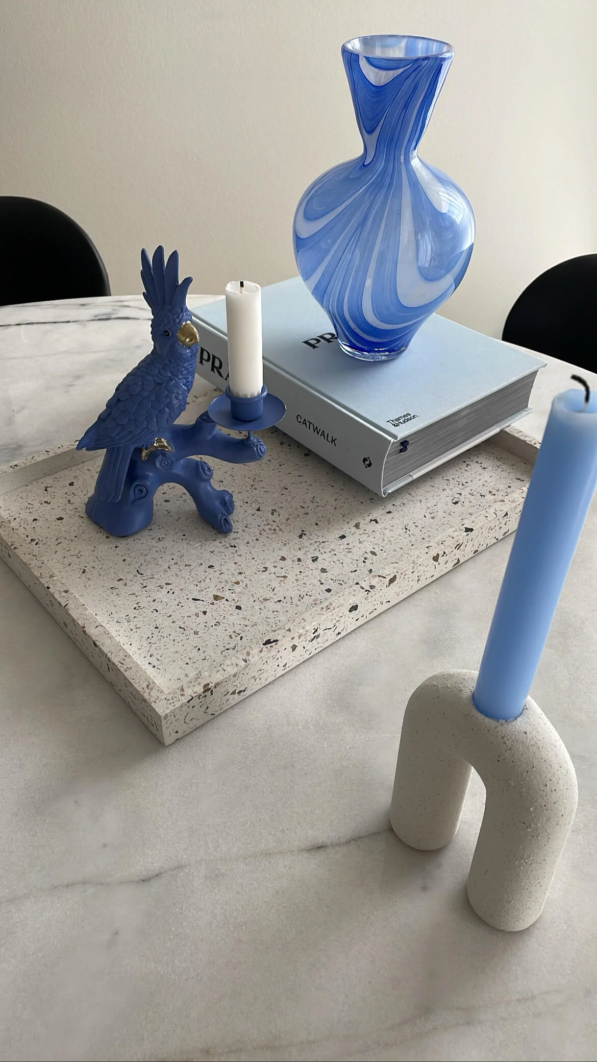 Bahne Interior  Terrazzo bakke, stor - hvid