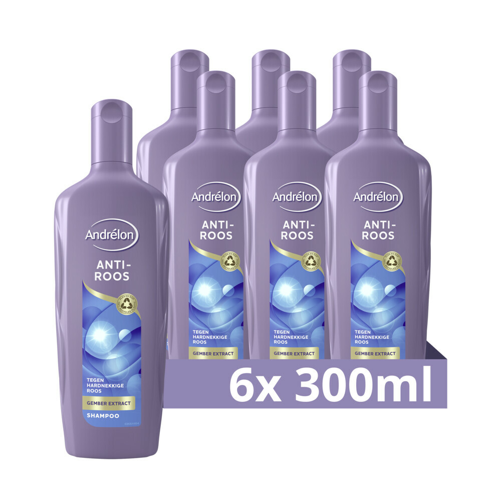 6x Andrelon Shampoo Anti Roos300 ml