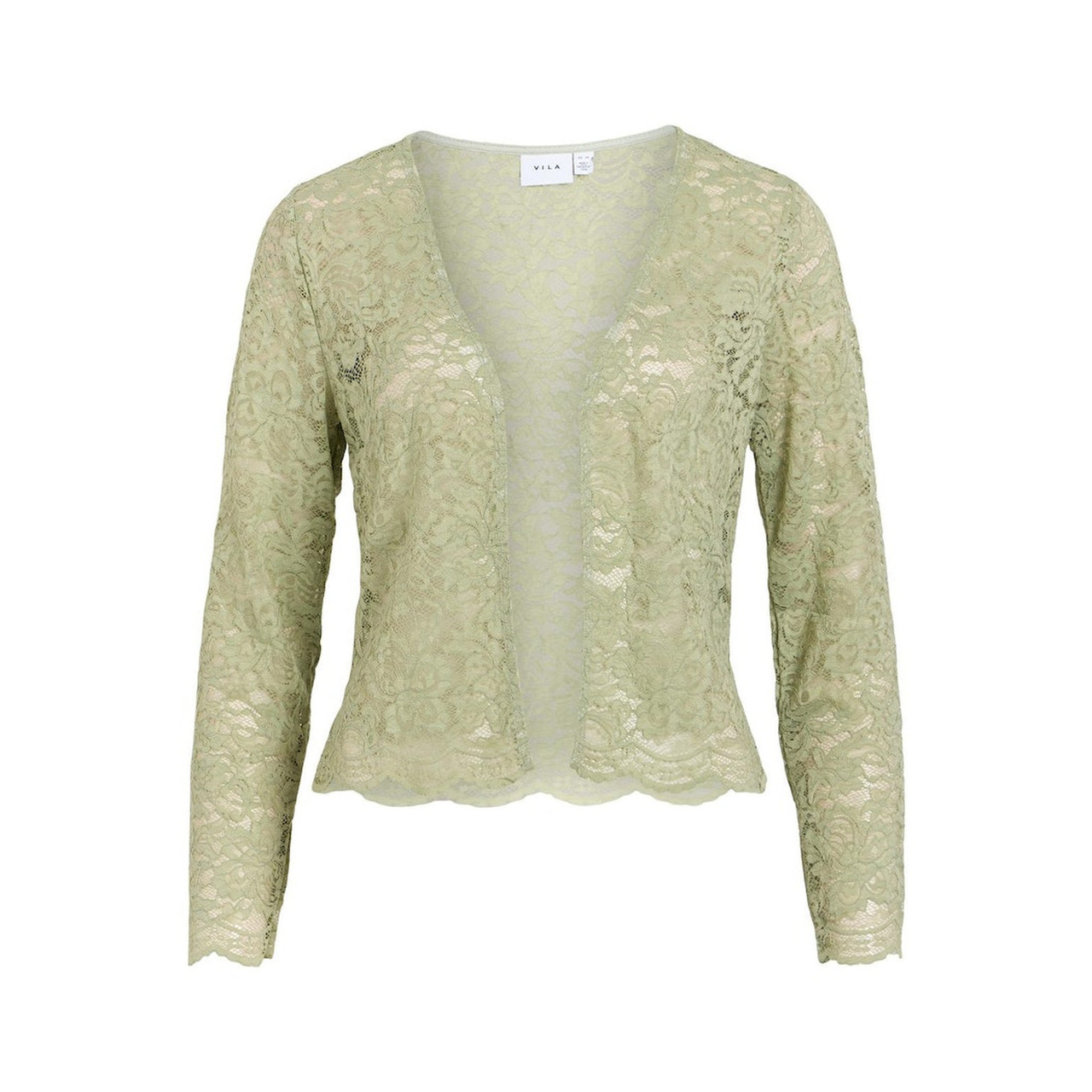 Vila VIESTEA LACE L/S COVER UP/BM/D