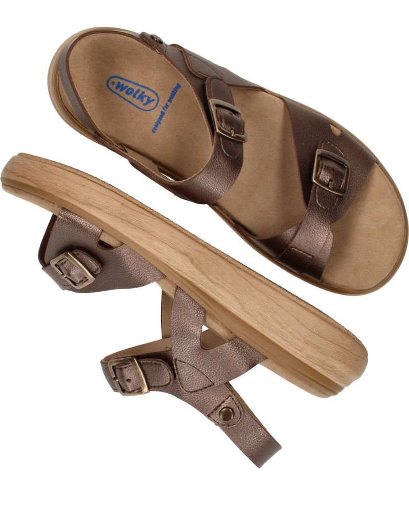 Wolky Sophia Terrassa Sandalen Goud Dames