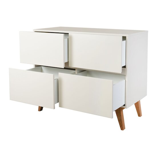 Trendy commode 4 tiroirs    Argile        de               Quax