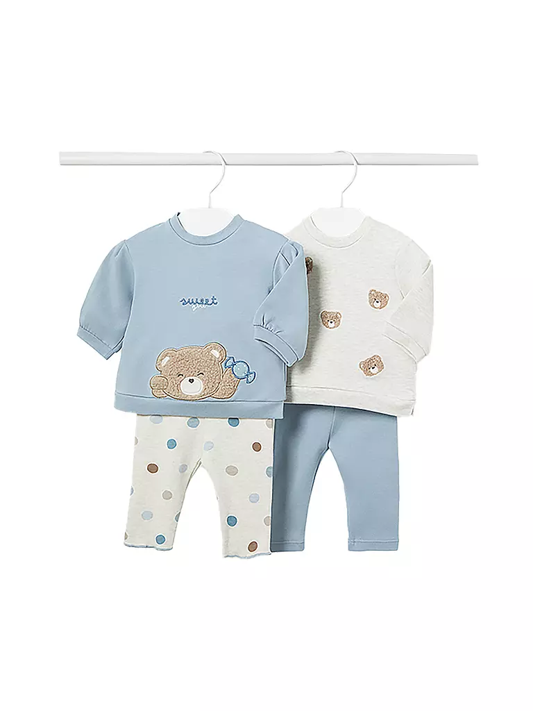 MAYORAL Baby Set 4-tlg. Sweater und Pullover  hellblau